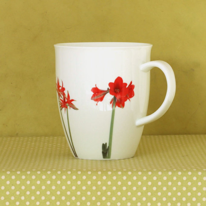 Becher Fine Bone China 350 ml "Amaryllis"